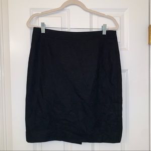 JCrew Black Wool Pencil Skirt